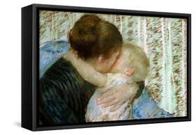 A Goodnight Hug-Mary Cassatt-Framed Stretched Canvas