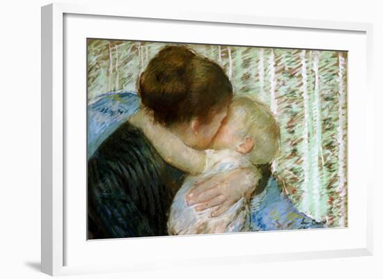 A Goodnight Hug-Mary Cassatt-Framed Giclee Print