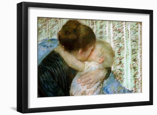 A Goodnight Hug-Mary Cassatt-Framed Giclee Print