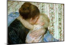 A Goodnight Hug-Mary Cassatt-Mounted Giclee Print