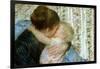 A Goodnight Hug-Mary Cassatt-Framed Giclee Print