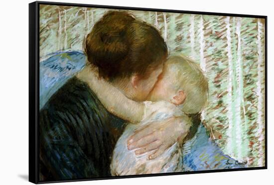 A Goodnight Hug-Mary Cassatt-Framed Stretched Canvas