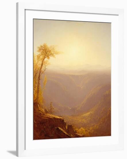 A Gorge in the Mountains (Kauterskill Clove), 1862-Sanford Robinson Gifford-Framed Giclee Print