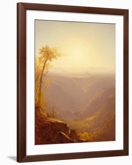 A Gorge in the Mountains (Kauterskill Clove), 1862-Sanford Robinson Gifford-Framed Giclee Print