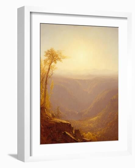 A Gorge in the Mountains (Kauterskill Clove), 1862-Sanford Robinson Gifford-Framed Giclee Print