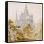 A Gothic Cathederal near Bauman-Karl Friedrich Schinkel-Framed Stretched Canvas