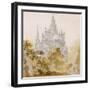 A Gothic Cathederal near Bauman-Karl Friedrich Schinkel-Framed Giclee Print