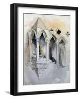 A Gothic Stairway in Chester Cathedral-John Ruskin-Framed Giclee Print