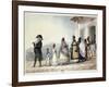 A Government Employee Leaving Home with His Family and Servants-Jean Baptiste Debret-Framed Giclee Print