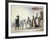 A Government Employee Leaving Home with His Family and Servants-Jean Baptiste Debret-Framed Giclee Print