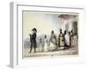 A Government Employee Leaving Home with His Family and Servants-Jean Baptiste Debret-Framed Giclee Print
