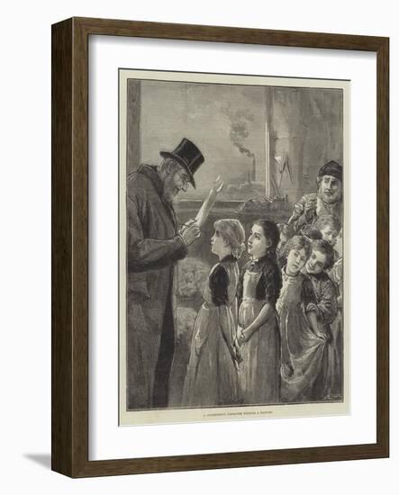 A Government Inspector Visiting a Factory-Alfred Edward Emslie-Framed Giclee Print