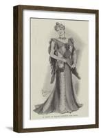 A Gown of Black Chiffon and Lace-null-Framed Giclee Print