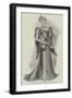 A Gown of Black Chiffon and Lace-null-Framed Giclee Print