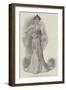 A Gown of White Net and Satin-null-Framed Giclee Print