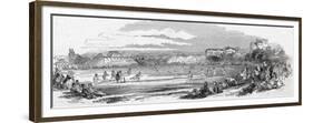 A Grand Cricket Match at Brighton-null-Framed Premium Giclee Print