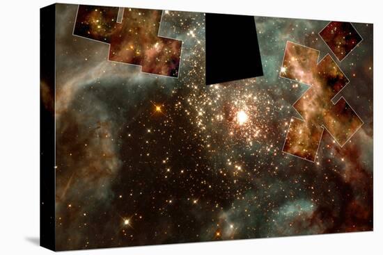 A Grand View of the Birth of Hefty Stars Space Photo Art Poster Print-null-Stretched Canvas