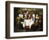 A Grandmother's Tea Party, 1915-Louis Charles Moeller-Framed Giclee Print