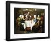 A Grandmother's Tea Party, 1915-Louis Charles Moeller-Framed Giclee Print