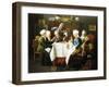 A Grandmother's Tea Party, 1915-Louis Charles Moeller-Framed Giclee Print