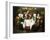 A Grandmother's Tea Party, 1915-Louis Charles Moeller-Framed Giclee Print