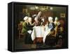 A Grandmother's Tea Party, 1915-Louis Charles Moeller-Framed Stretched Canvas