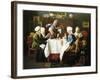 A Grandmother's Tea Party, 1915-Louis Charles Moeller-Framed Giclee Print