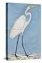 A Great Egret, Lucknow School, circa 1790-null-Stretched Canvas