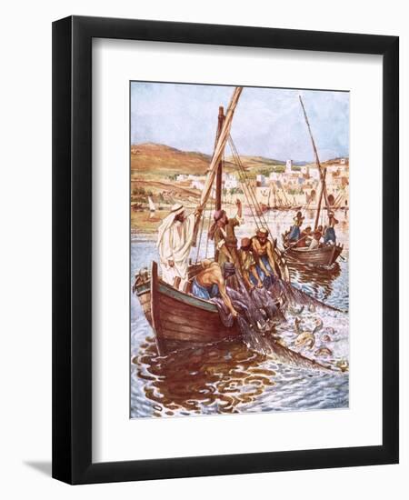 A Great Multitude of Fishes-William Brassey Hole-Framed Premium Giclee Print