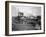 A Great Northern Railway Train on the G.N.R. Bridge across the Lake Washington Ship Canal in Ballar-Ashael Curtis-Framed Giclee Print