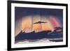 'A Great Scientist's Presentation of the Gorgeous Curtain Woven By An Aurora', c1935-Unknown-Framed Giclee Print