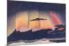 'A Great Scientist's Presentation of the Gorgeous Curtain Woven By An Aurora', c1935-Unknown-Mounted Giclee Print