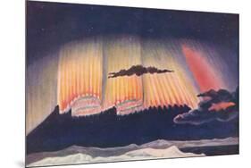 'A Great Scientist's Presentation of the Gorgeous Curtain Woven By An Aurora', c1935-Unknown-Mounted Giclee Print