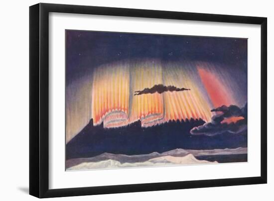 'A Great Scientist's Presentation of the Gorgeous Curtain Woven By An Aurora', c1935-Unknown-Framed Giclee Print