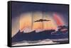 'A Great Scientist's Presentation of the Gorgeous Curtain Woven By An Aurora', c1935-Unknown-Framed Stretched Canvas