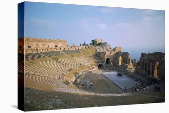 A Greco-Roman Theatre at Taormina in Sicily, 2nd Century-CM Dixon-Stretched Canvas