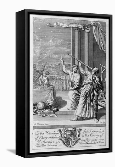 A Greek astronomer studying the stars, 1694-Johannes Kip-Framed Stretched Canvas