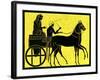 A Greek Chariot, Illustration from 'History of Greece' by Victor Duruy, Published 1890-American-Framed Giclee Print