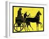 A Greek Chariot, Illustration from 'History of Greece' by Victor Duruy, Published 1890-American-Framed Giclee Print