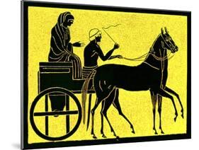 A Greek Chariot, Illustration from 'History of Greece' by Victor Duruy, Published 1890-American-Mounted Giclee Print