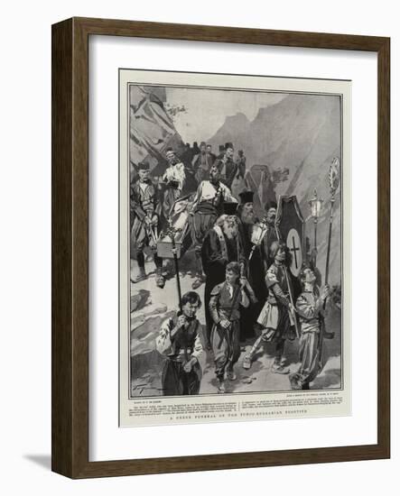 A Greek Funeral on the Turco-Bulagarian Frontier-Frederic De Haenen-Framed Giclee Print