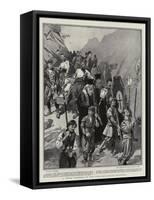 A Greek Funeral on the Turco-Bulagarian Frontier-Frederic De Haenen-Framed Stretched Canvas