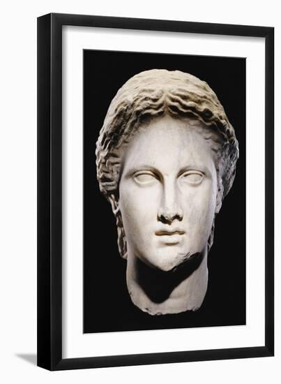 A Greek Marble Female Head, Classical Period, circa Mid 4th Century-null-Framed Giclee Print