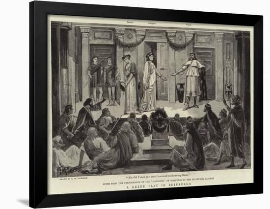 A Greek Play in Edinburgh-null-Framed Giclee Print