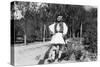 A Greek Soldier in Traditional Uniform, C1920s-C1930s-null-Stretched Canvas