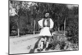 A Greek Soldier in Traditional Uniform, C1920s-C1930s-null-Mounted Giclee Print