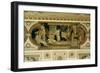 A Greek Travelling Theatre (Il Carro Di Thespis), Ceiling Fresco, 1884-1887-Gustav Klimt-Framed Giclee Print