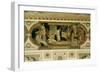 A Greek Travelling Theatre (Il Carro Di Thespis), Ceiling Fresco, 1884-1887-Gustav Klimt-Framed Giclee Print