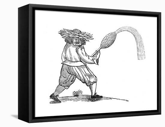 A Green Man-null-Framed Stretched Canvas