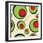 A Green Olives Pattern that Tiles Seamlessly in a Pattern in Any Direction. Great for a Martini Gra-ARENA Creative-Framed Art Print